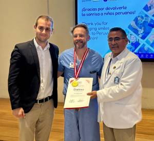 Sandi with Dr. Ryan Brown